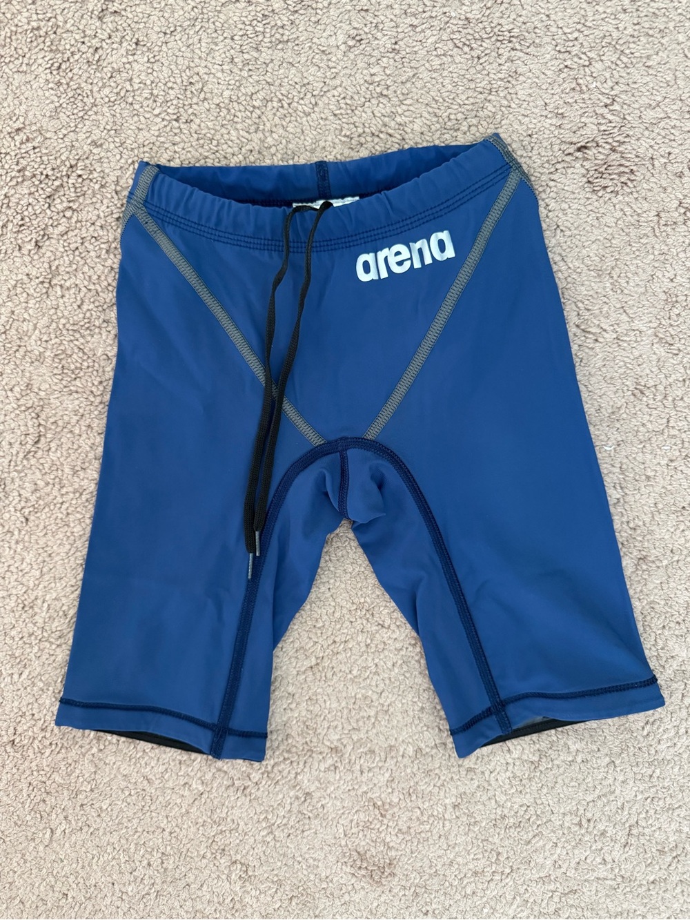 arena Boys' Powerskin Navy Blue Swim Tech Suit Jammer